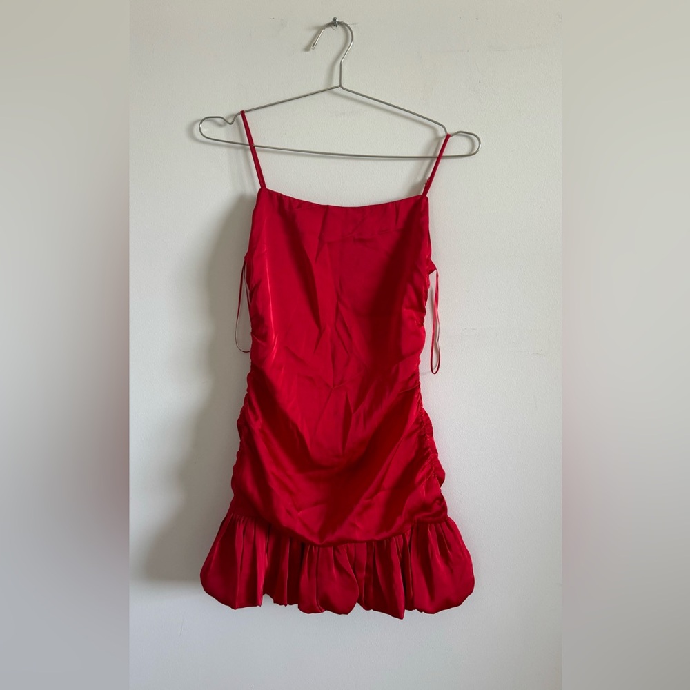 Seashell 🐚 Red mini dress, S